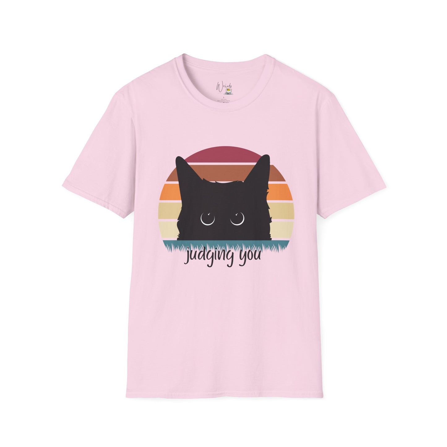 Cat judging you Unisex Softstyle T-Shirt