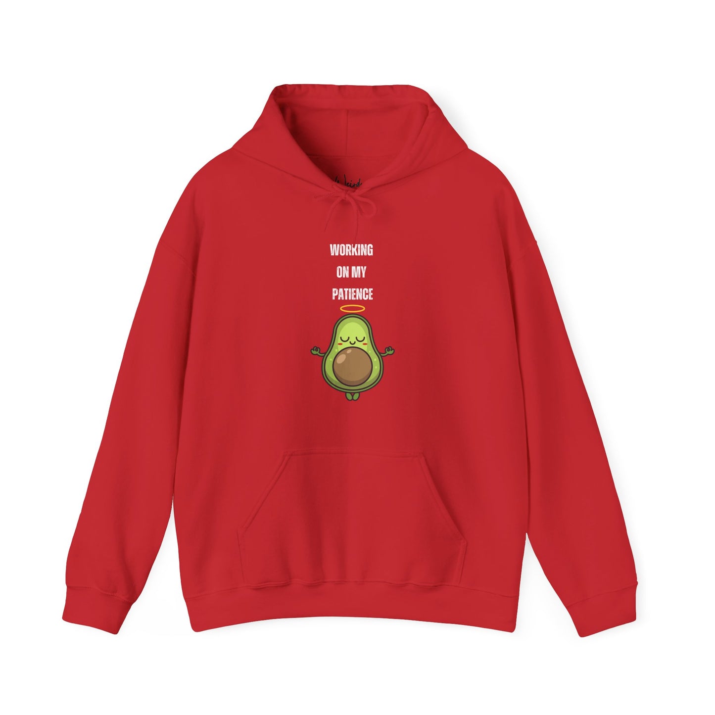 working on my patience of Unisex Heavy Blend™ Hooded Sweatshirt