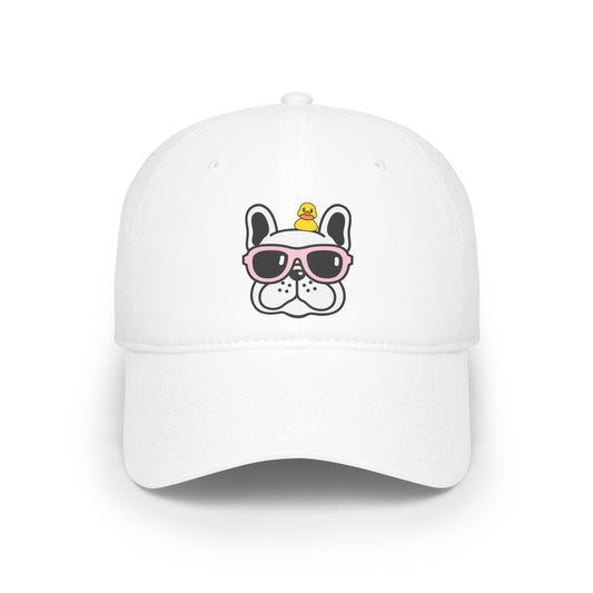 Dog and duck sunglass Profile Baseball Cap