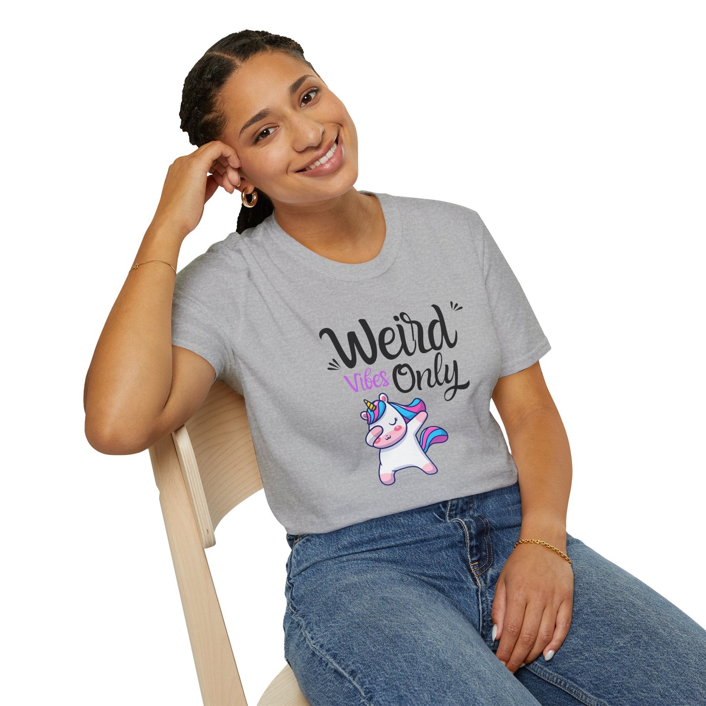 Weird vibes only Unisex Softstyle T-Shirt