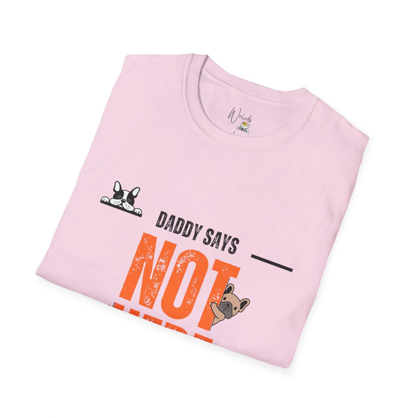 Not here Unisex Softstyle T-Shirt