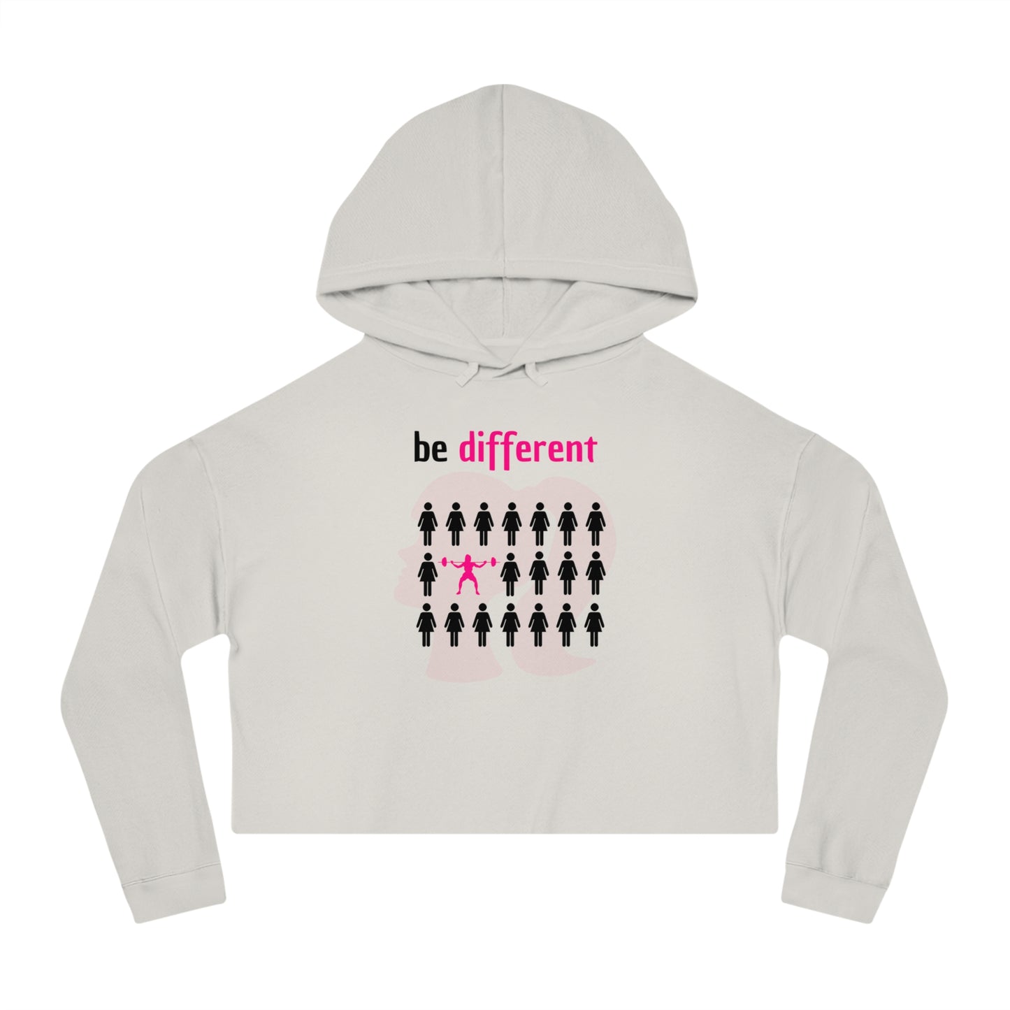 Be different Women’s Cropped Hooded Sweatshirt