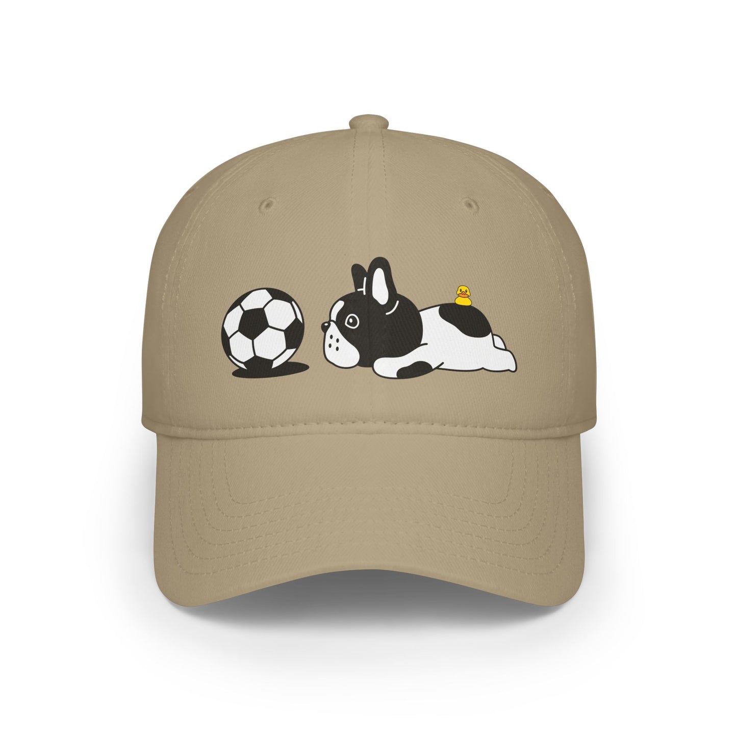 Dog soccer 1 Profile Baseball Cap