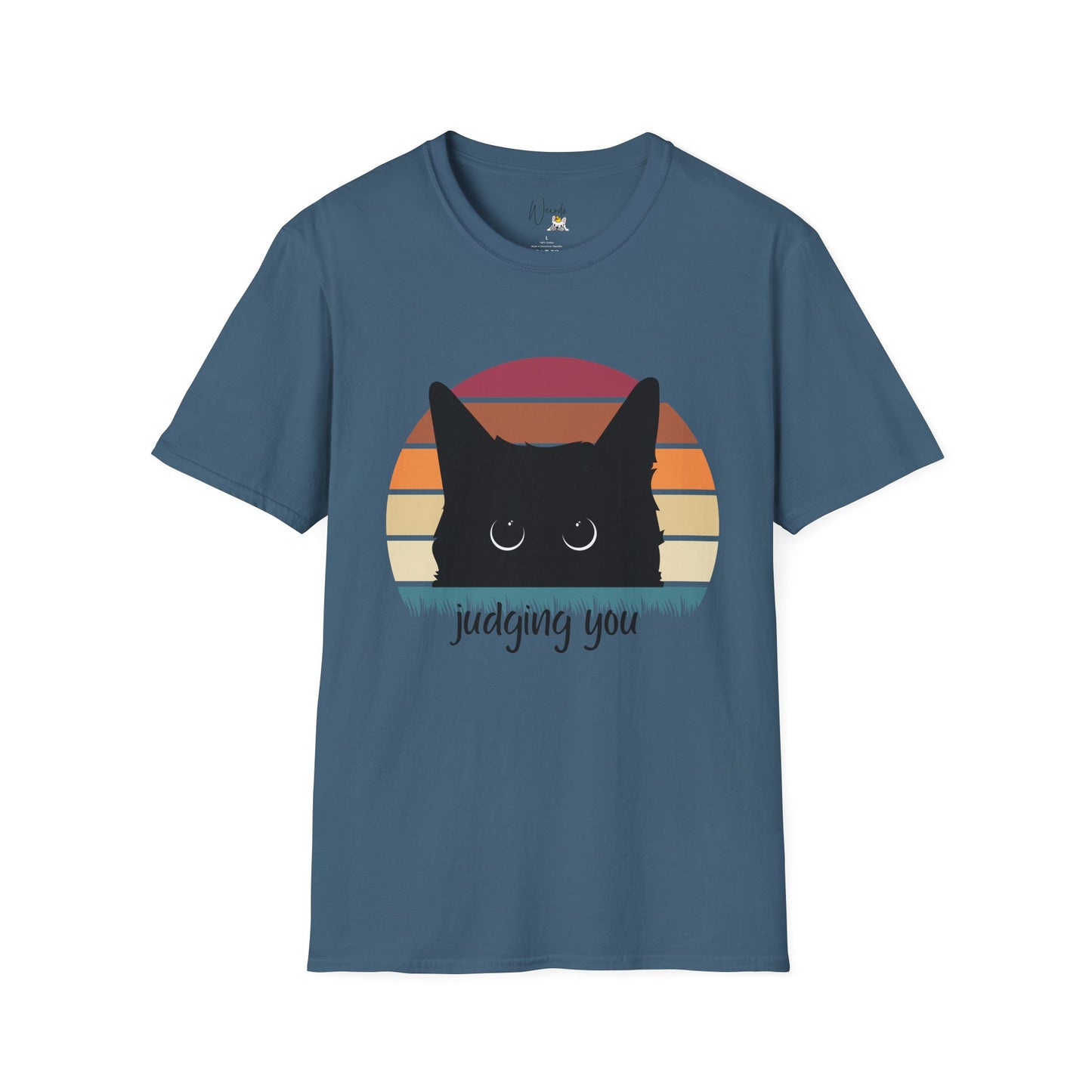 Cat judging you Unisex Softstyle T-Shirt