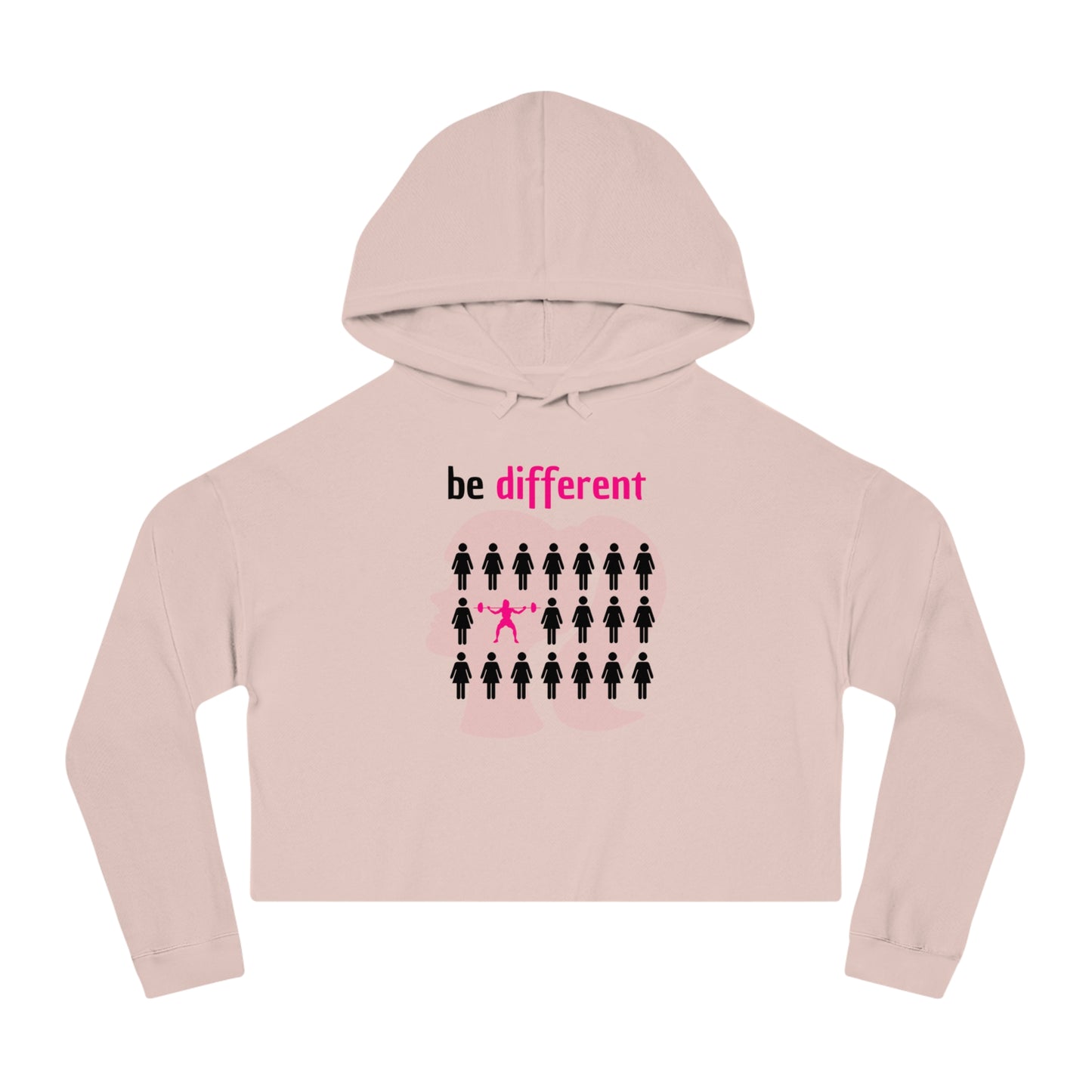 Be different Women’s Cropped Hooded Sweatshirt