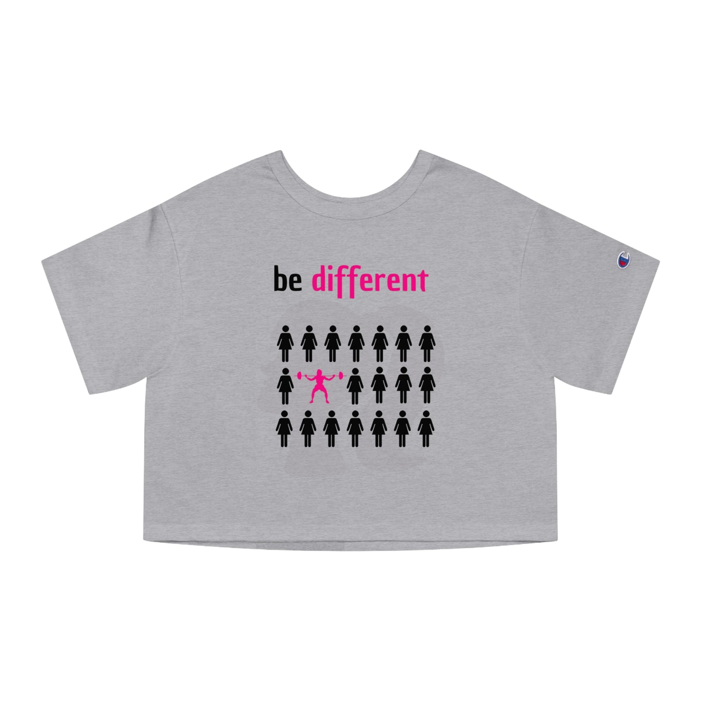 Be different barbie Champion Women's Heritage Cropped T-Shirt