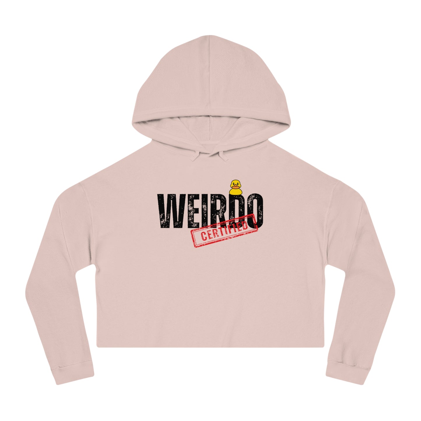 Weirdo certified Women’s Cropped Hooded Sweatshirt