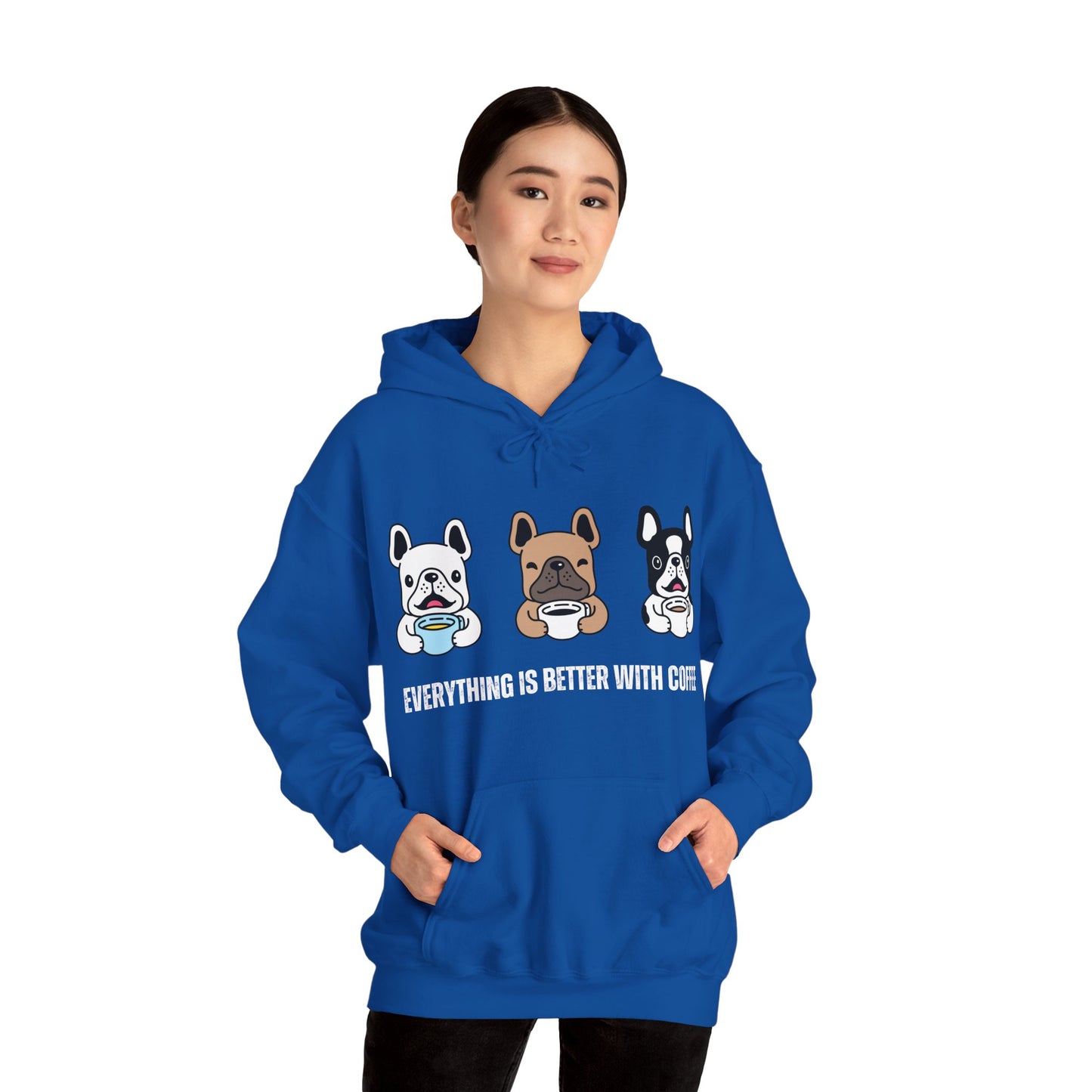 Better whit coffe of Unisex Heavy Blend™ Hooded Sweatshirt