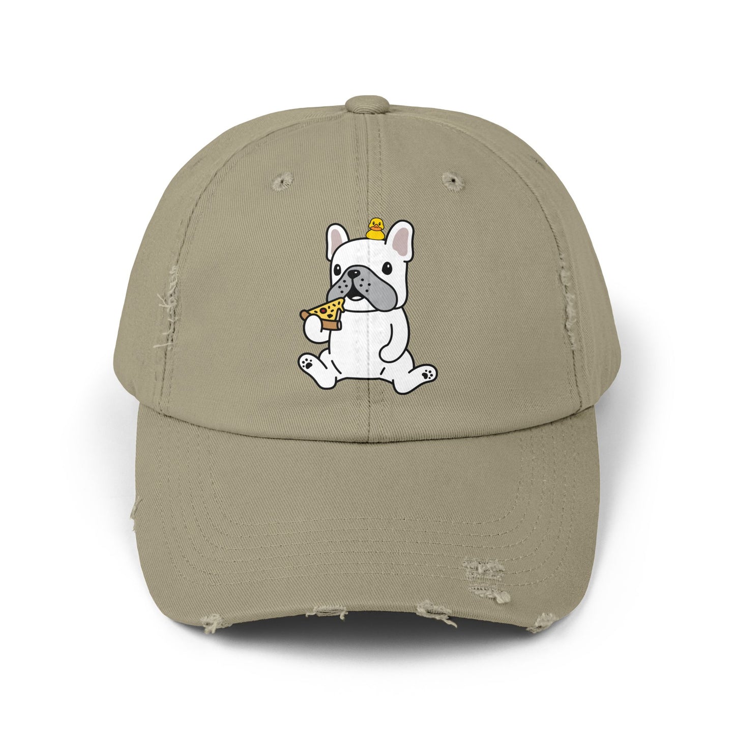 Dog pizza Unisex Distressed Cap