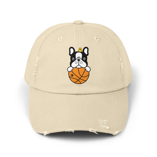 Dog basketball Unisex Distressed Cap