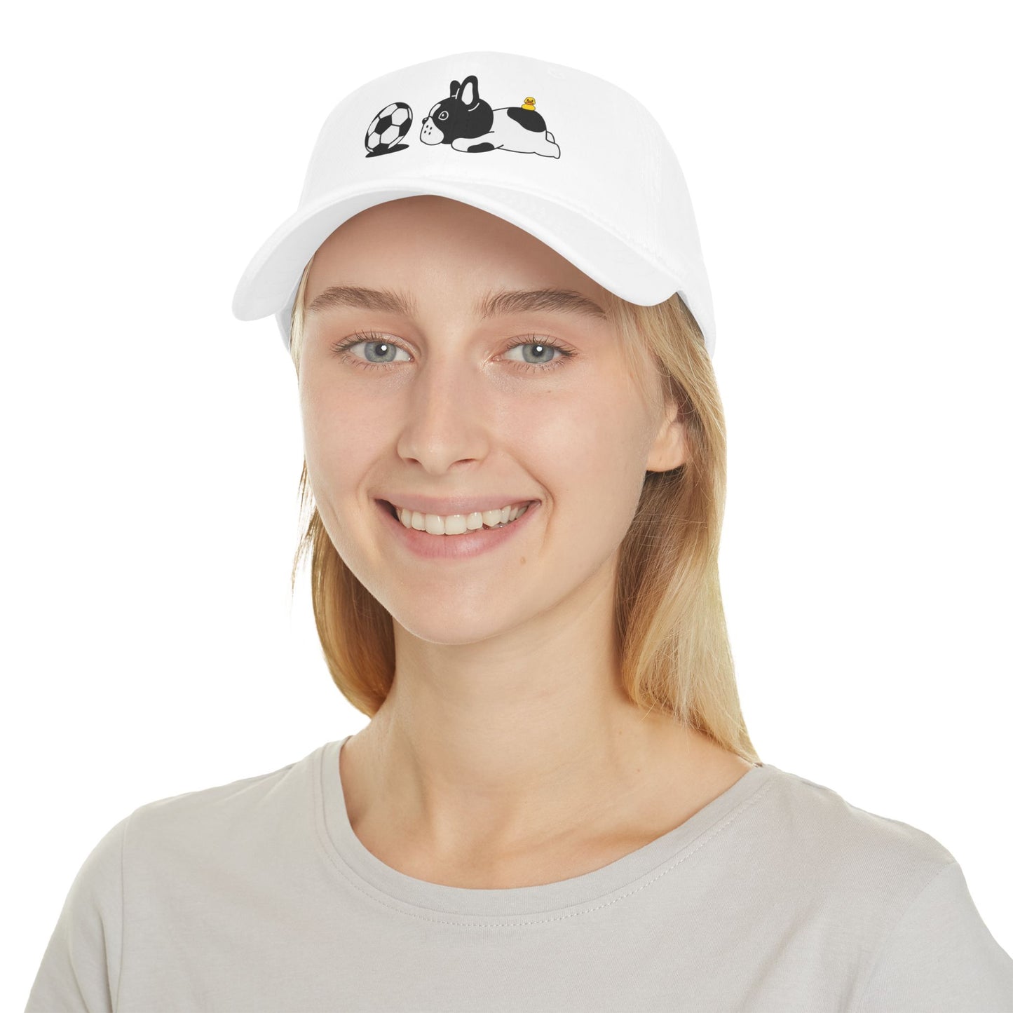 Dog soccer 1 Profile Baseball Cap