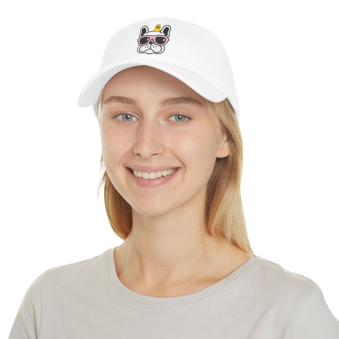 Dog and duck sunglass Profile Baseball Cap