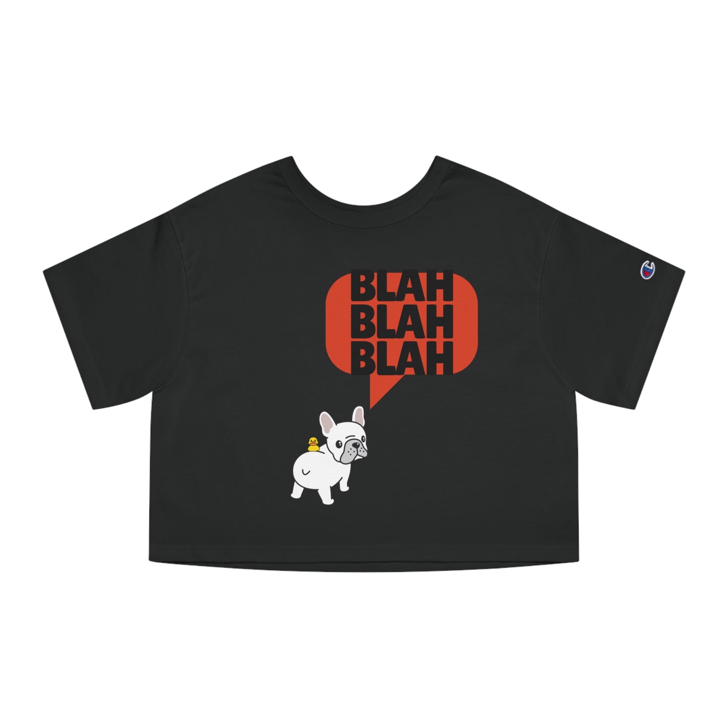 Blah blah blah Champion Women's Heritage Cropped T-Shirt