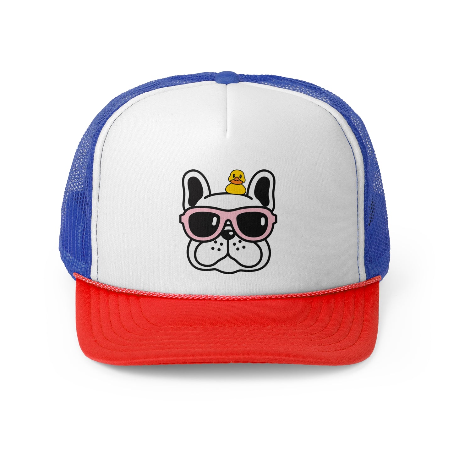 Dog pink Sunglass Trucker Caps