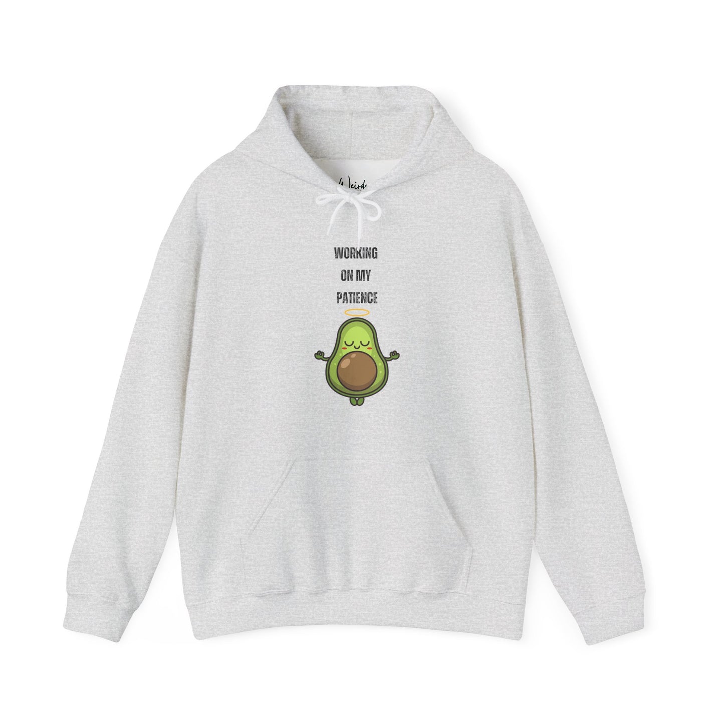 working on my patience of Unisex Heavy Blend™ Hooded Sweatshirt