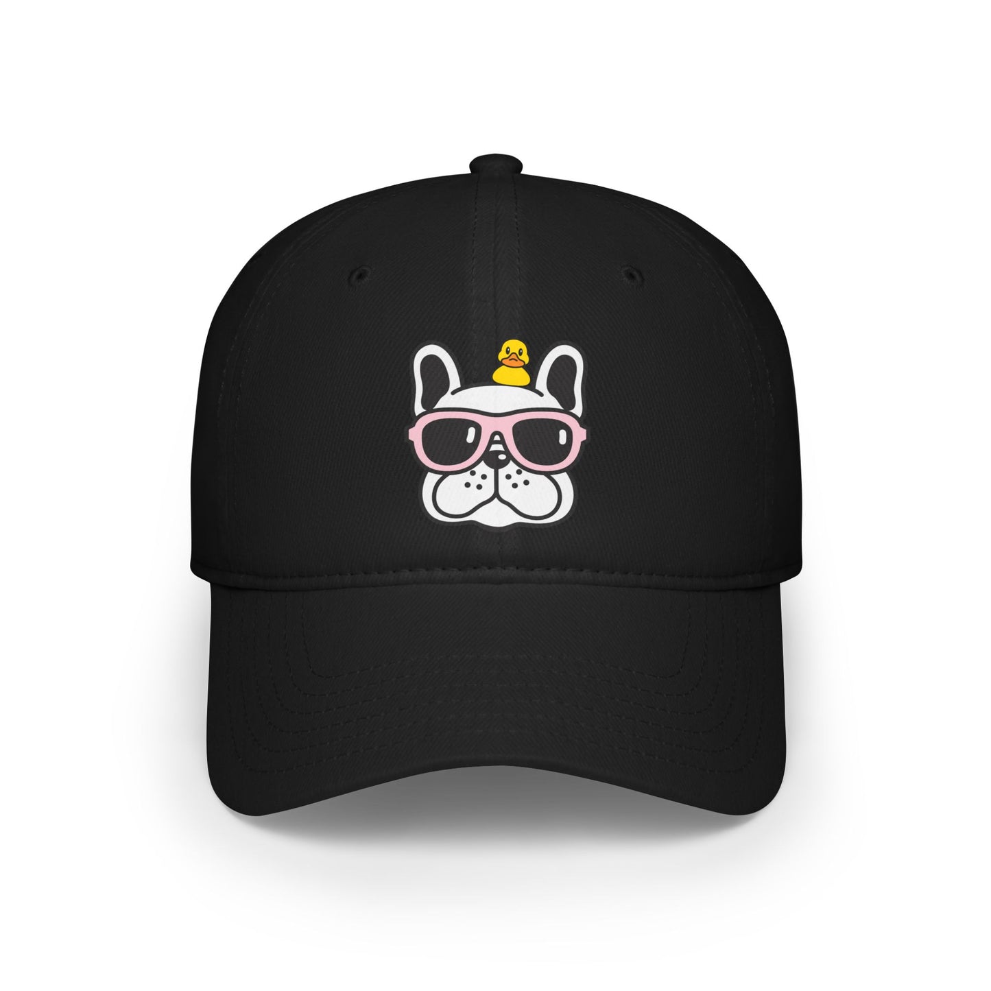 Dog and duck sunglass Profile Baseball Cap