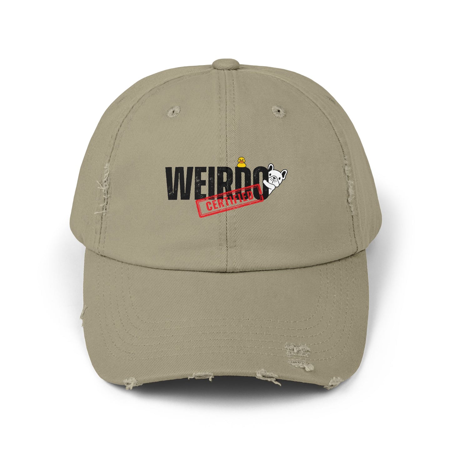 Weirdo Unisex Distressed Cap