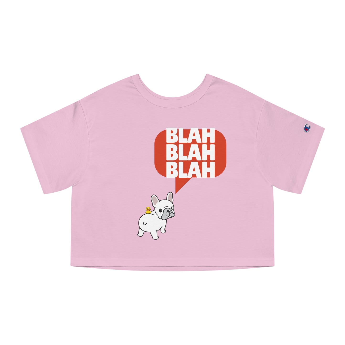 Blah blah blah Champion Women's Heritage Cropped T-Shirt