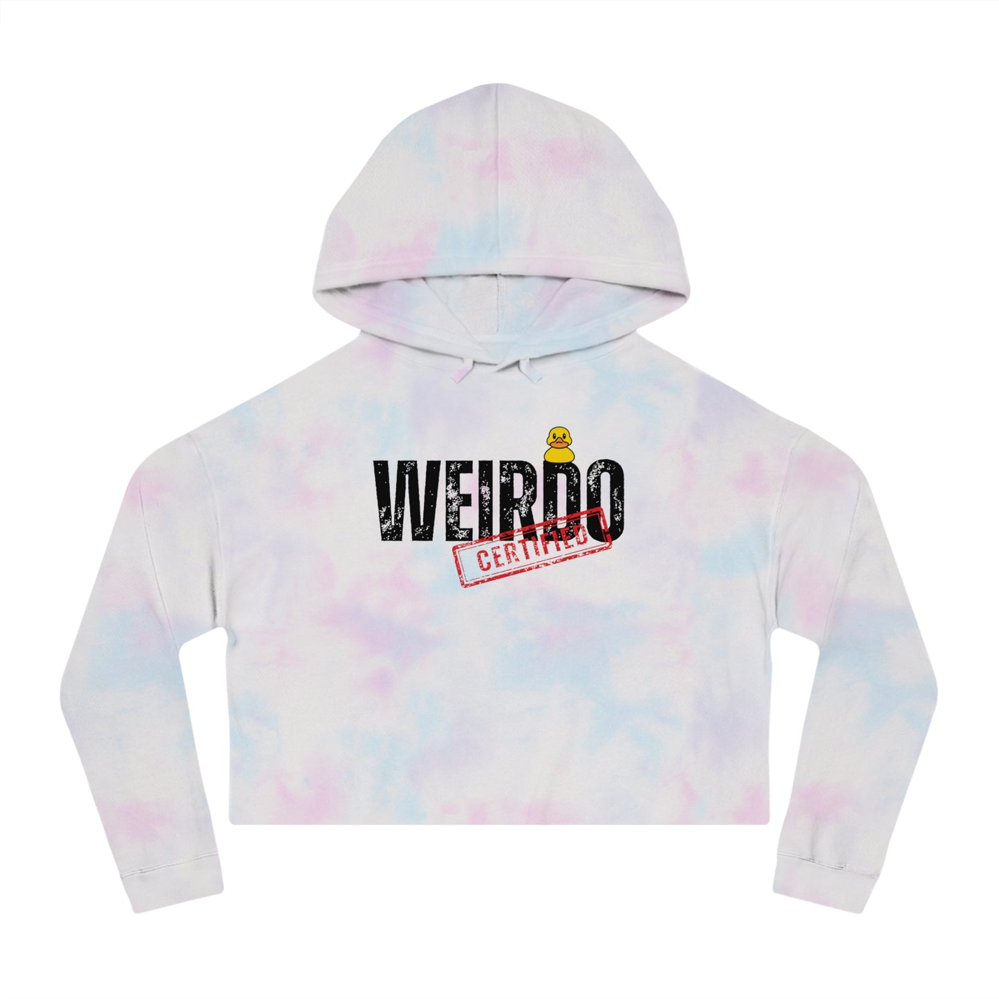 Weirdo certified Women’s Cropped Hooded Sweatshirt