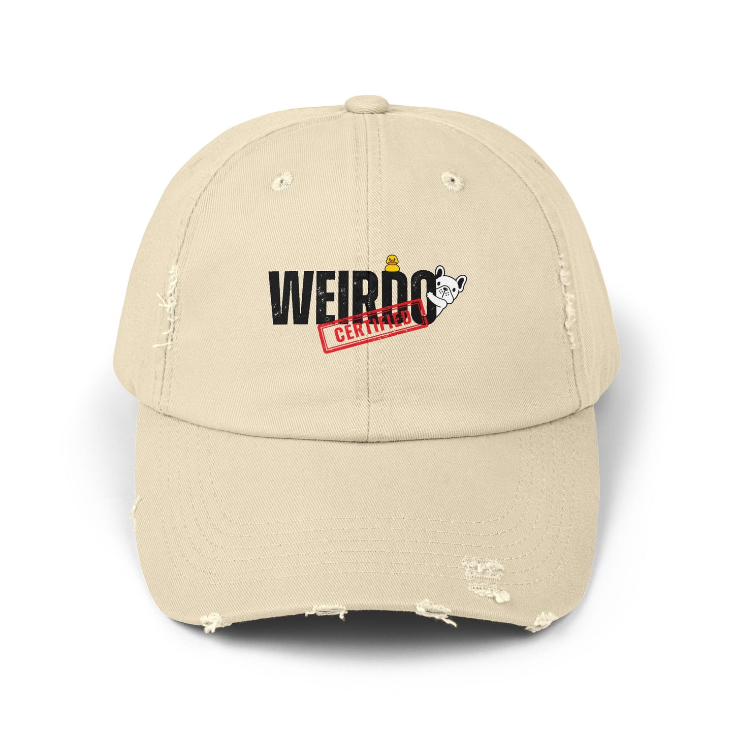 Weirdo Unisex Distressed Cap