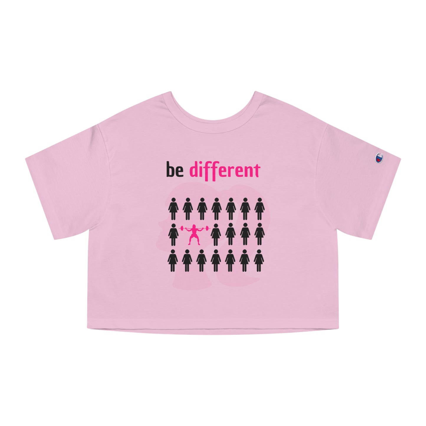 Be different barbie Champion Women's Heritage Cropped T-Shirt