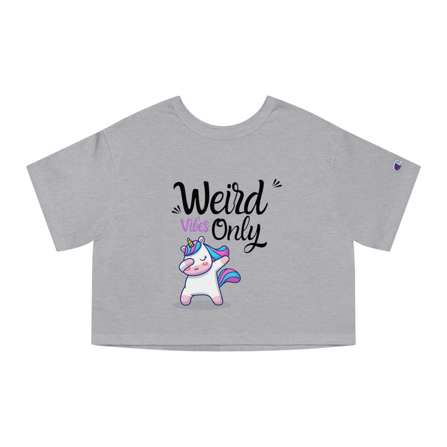 Weird vibes only Champion Women's Heritage Cropped T-Shirt