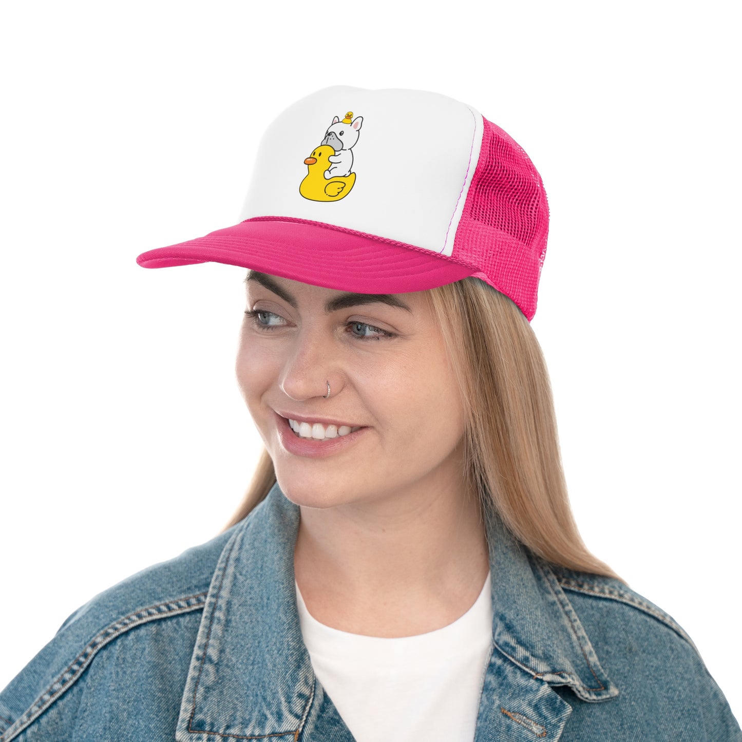 Inflatable duck Trucker Caps