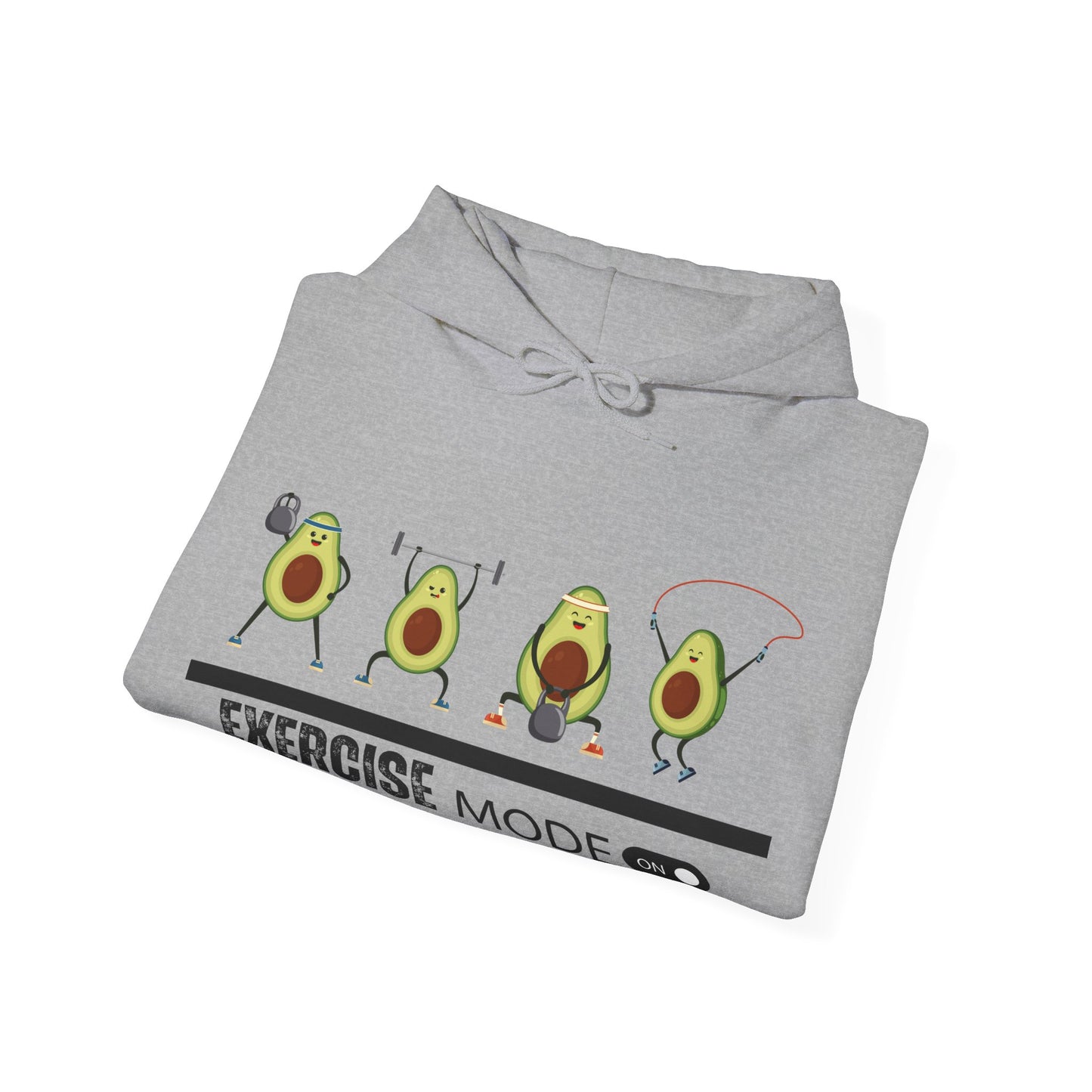 Exercise mode of Unisex Heavy Blend™ Hooded Sweatshirt