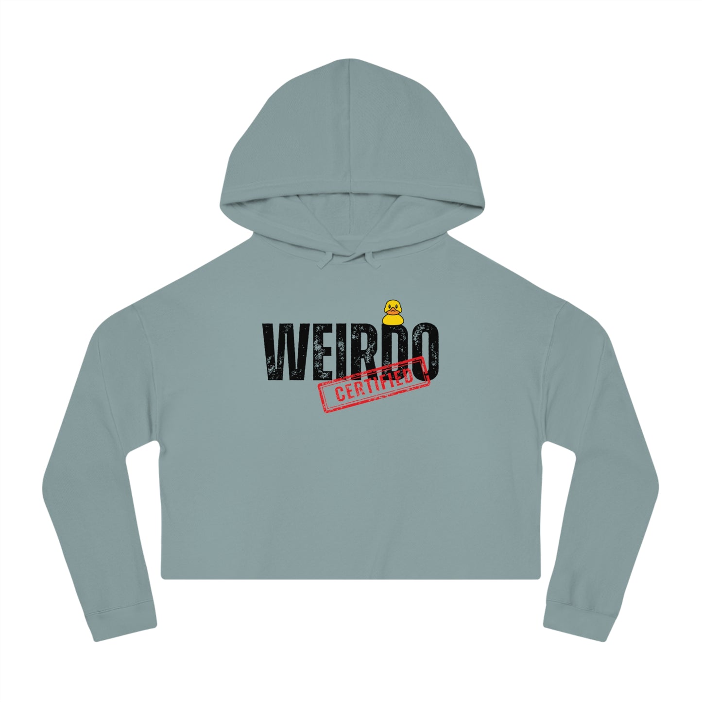 Weirdo certified Women’s Cropped Hooded Sweatshirt