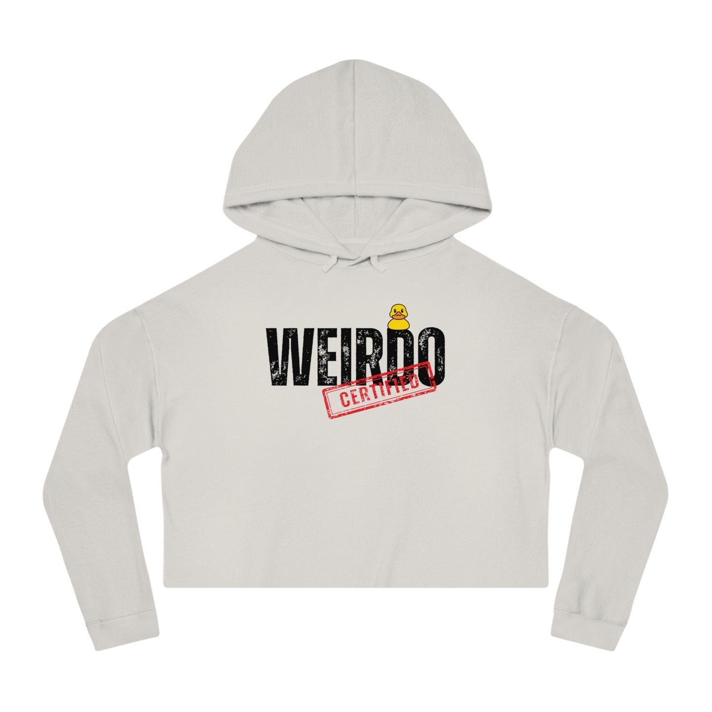 Weirdo certified Women’s Cropped Hooded Sweatshirt