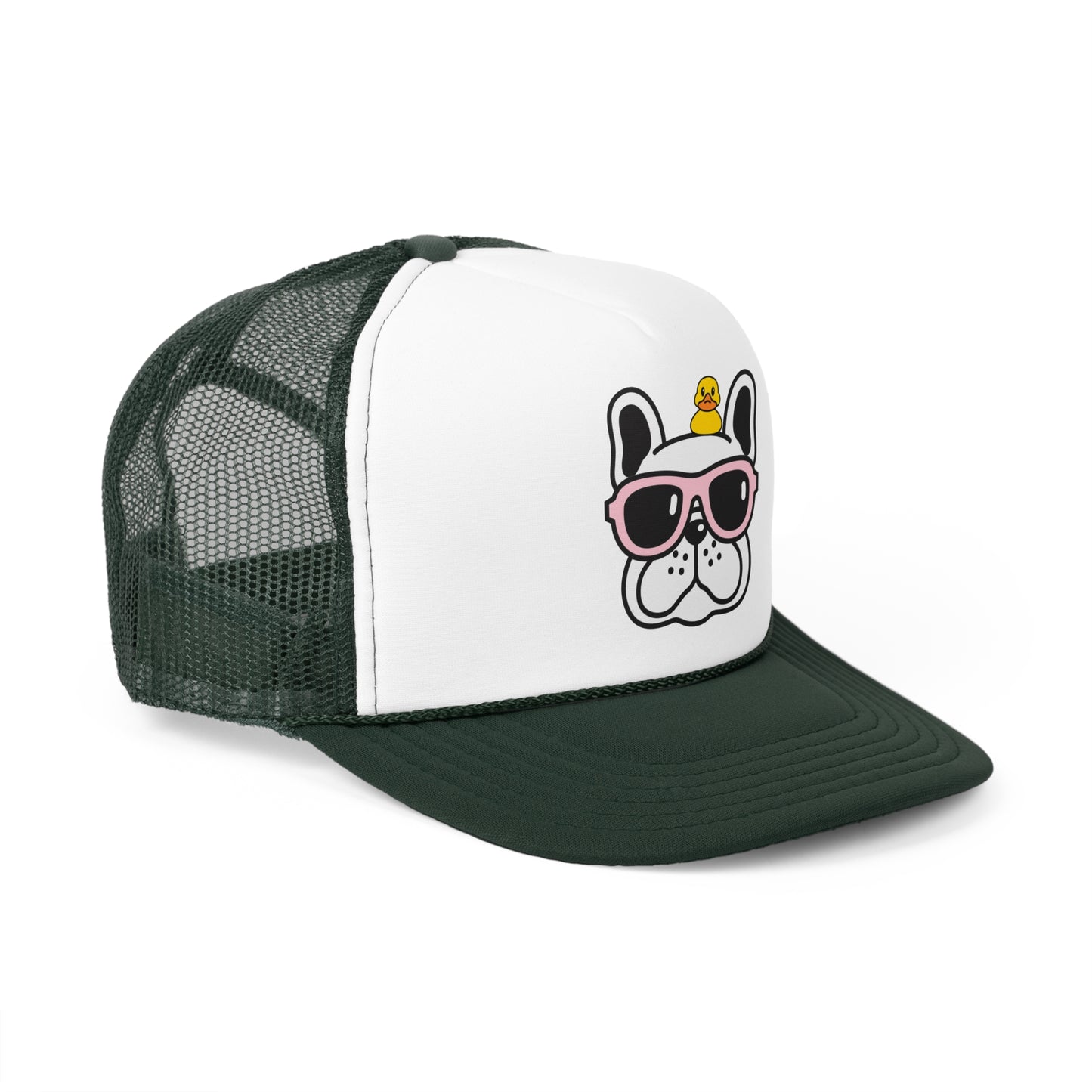 Dog pink Sunglass Trucker Caps