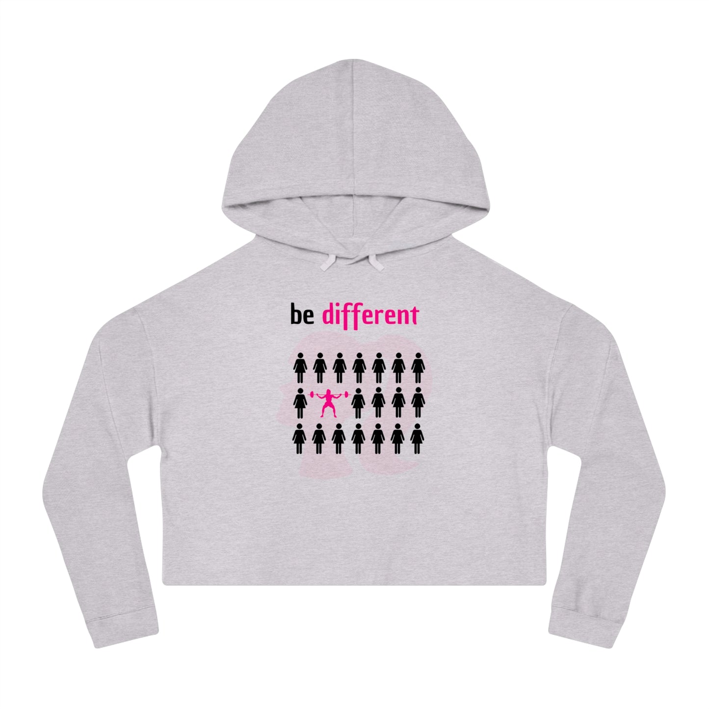 be different barbie Women’s Cropped Hooded Sweatshirt