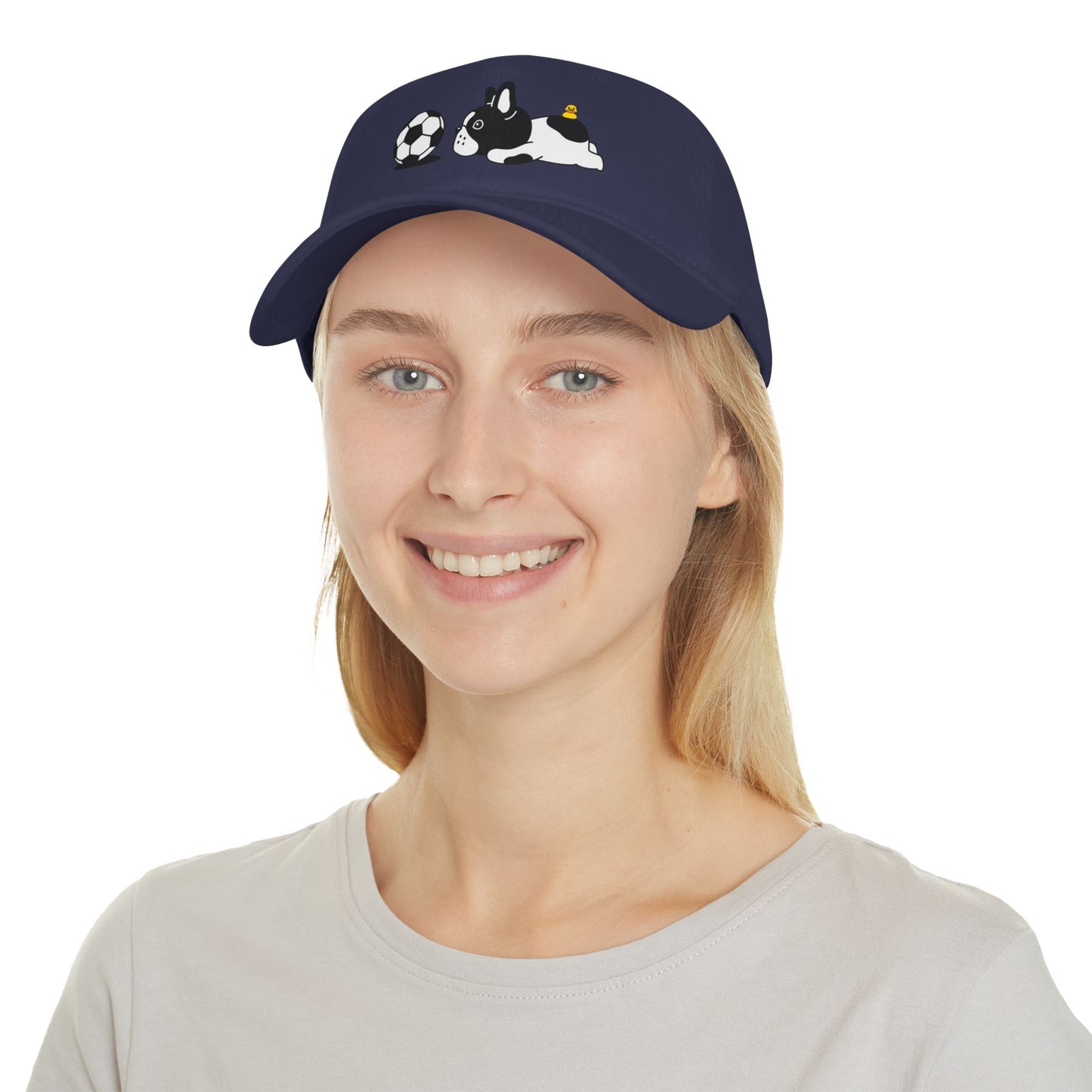 Dog soccer 1 Profile Baseball Cap