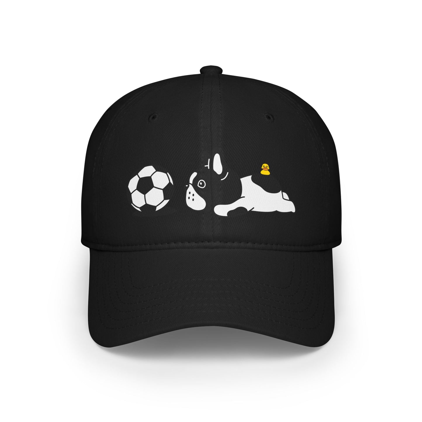 Dog soccer 1 Profile Baseball Cap