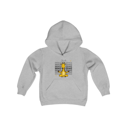 Inhale Exhale Youth Heavy Blend Hooded Sweatshirt