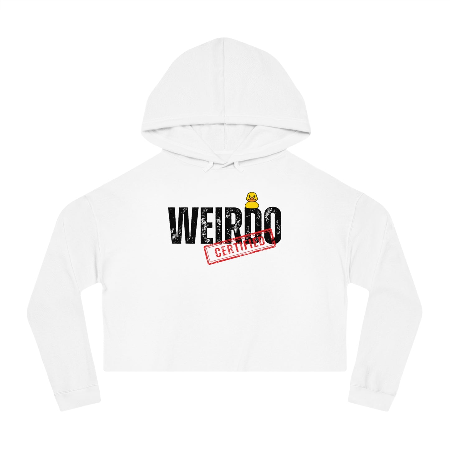 Weirdo certified Women’s Cropped Hooded Sweatshirt