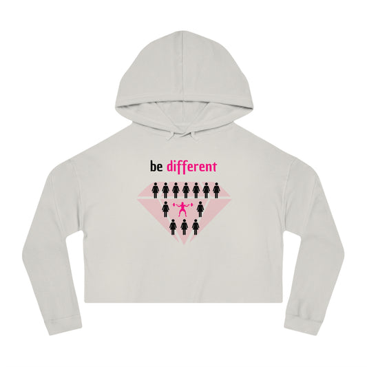 be different diamond Women’s Cropped Hooded Sweatshirt