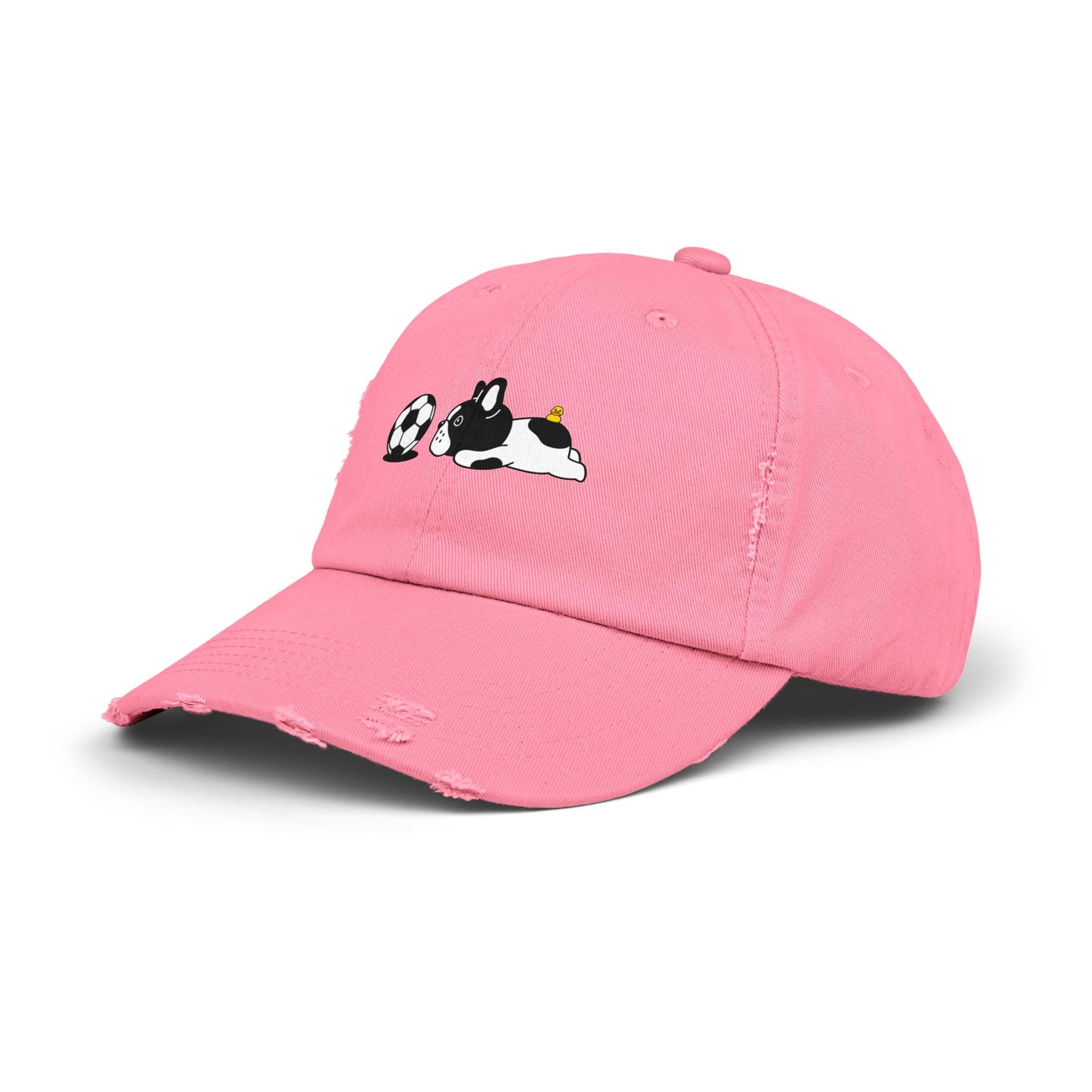 Dog soccer Unisex Distressed Cap