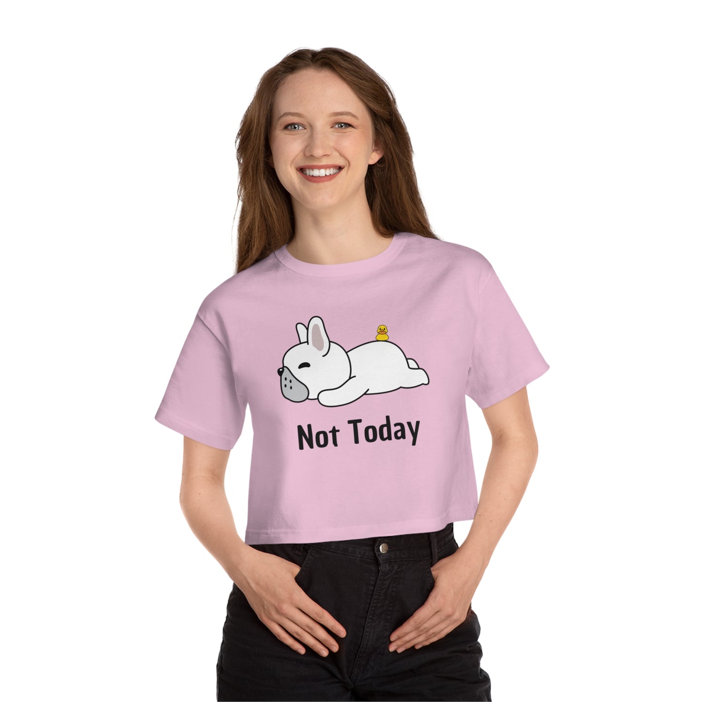 Not today Champion Women's Heritage Cropped T-Shirt