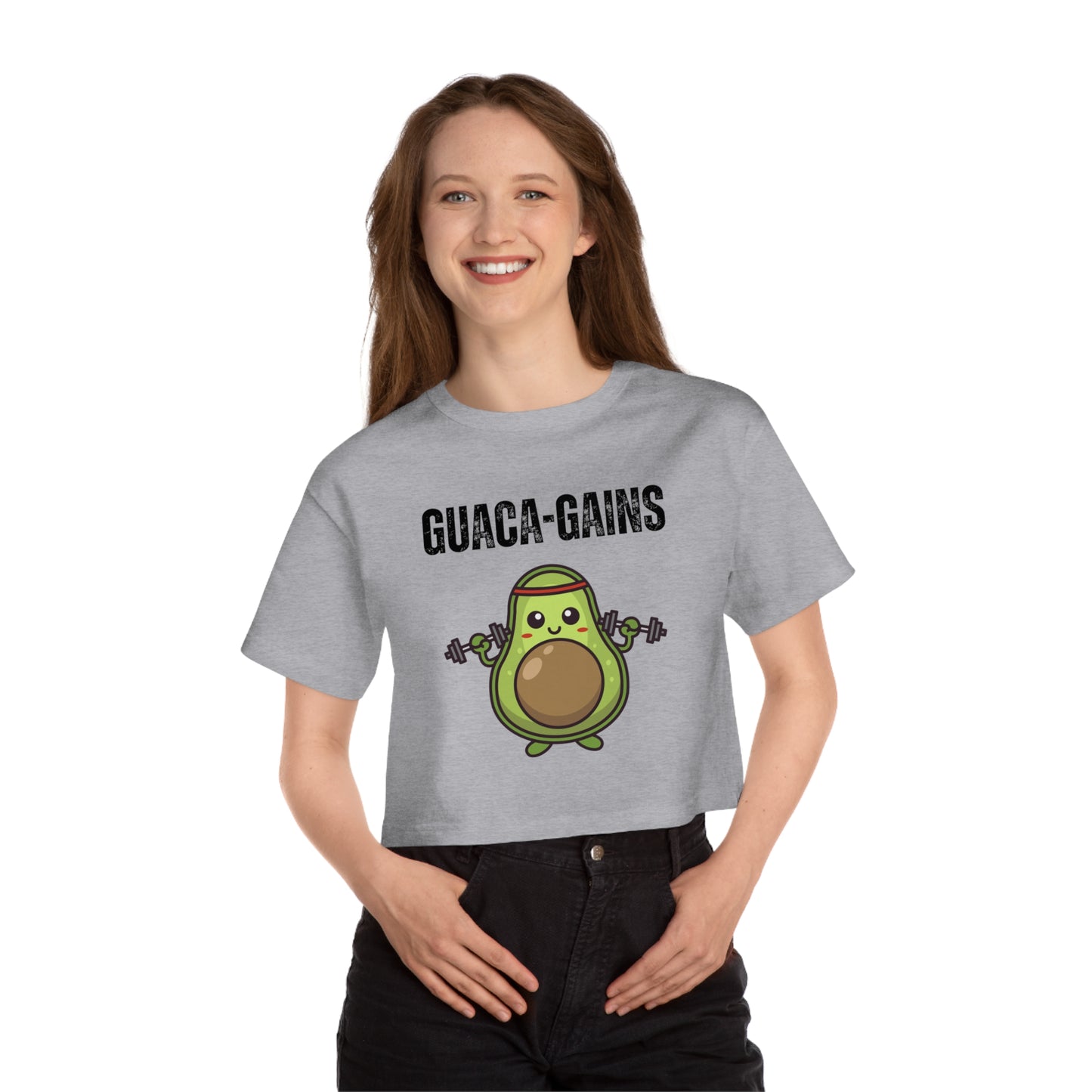 Guaca gain Champion Women's Heritage Cropped T-Shirt