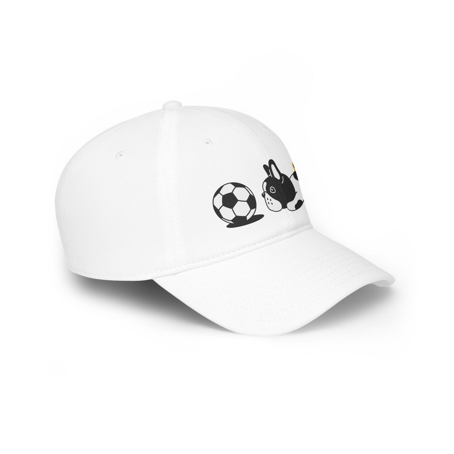 Dog soccer 1 Profile Baseball Cap