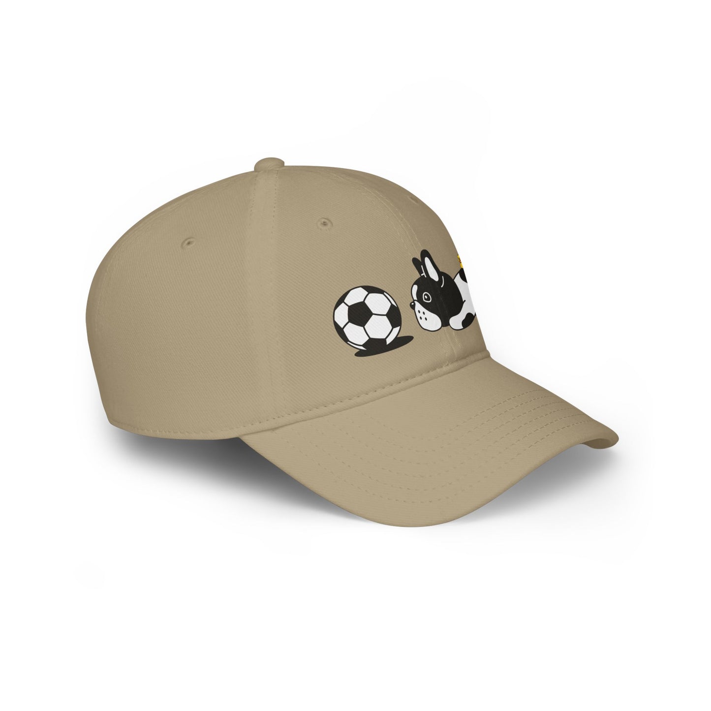 Dog soccer 1 Profile Baseball Cap