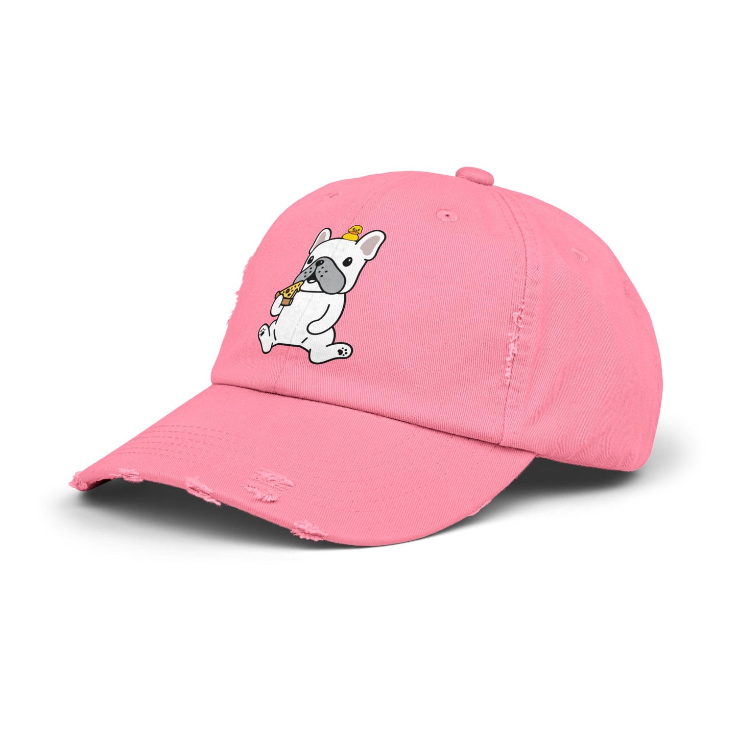 Dog pizza Unisex Distressed Cap