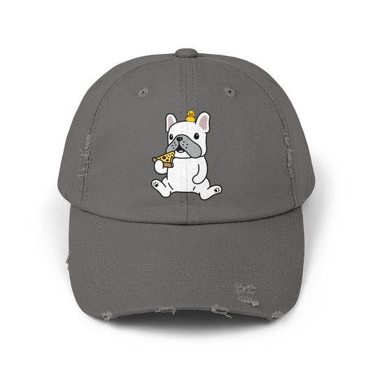 Dog pizza Unisex Distressed Cap