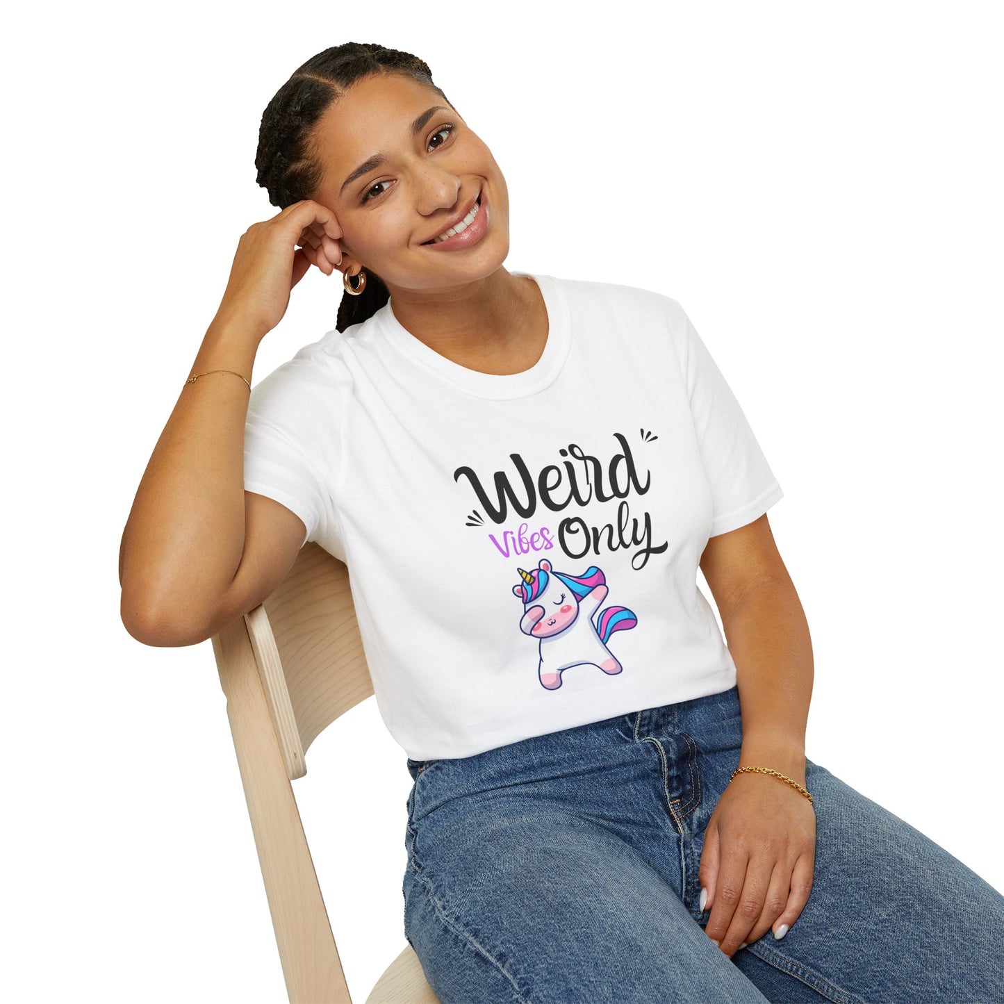 Weird vibes only Unisex Softstyle T-Shirt