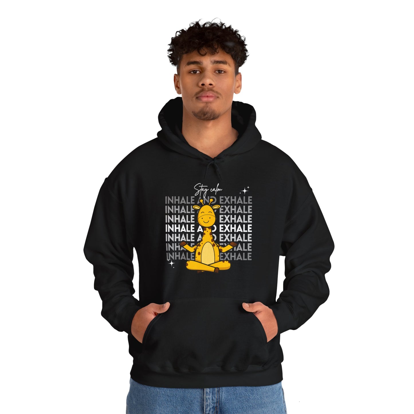 Inhale and Exhale of Unisex Heavy Blend™ Hooded Sweatshirt