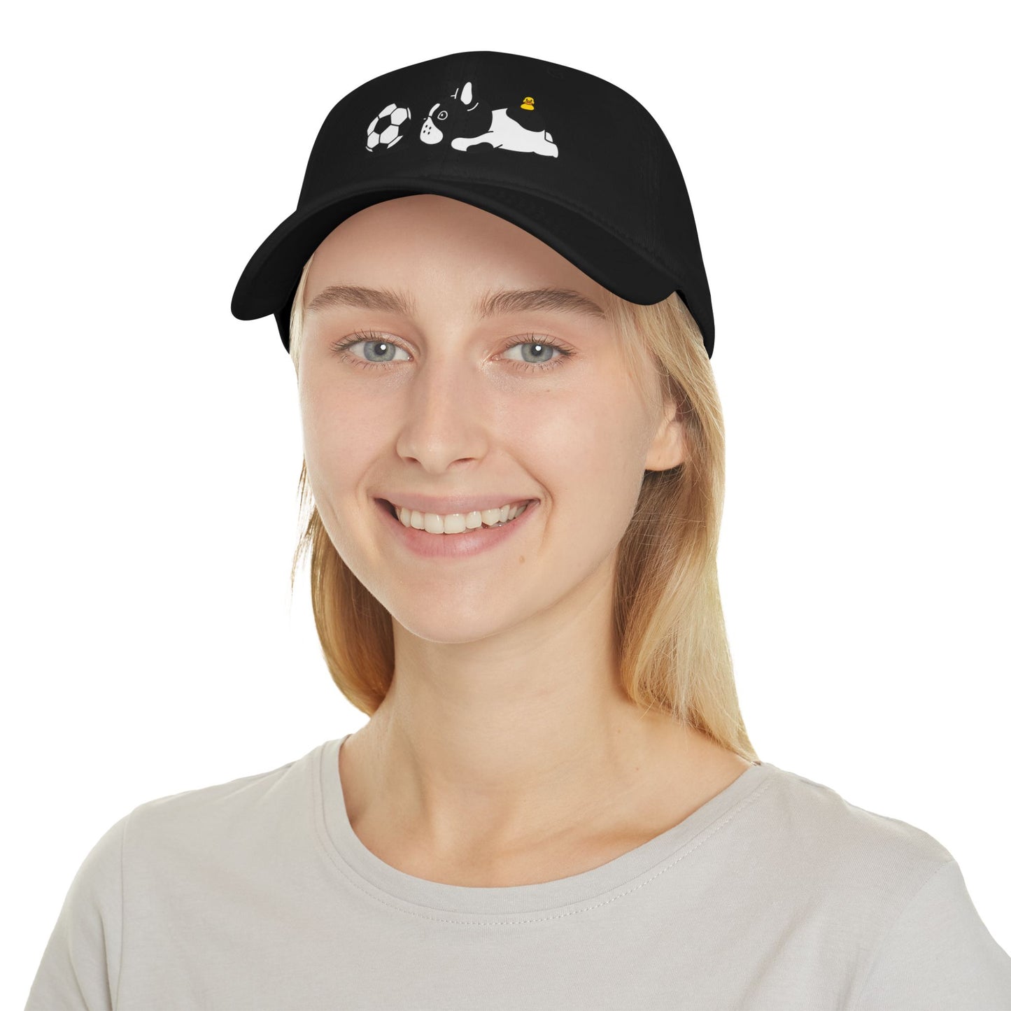 Dog soccer 1 Profile Baseball Cap