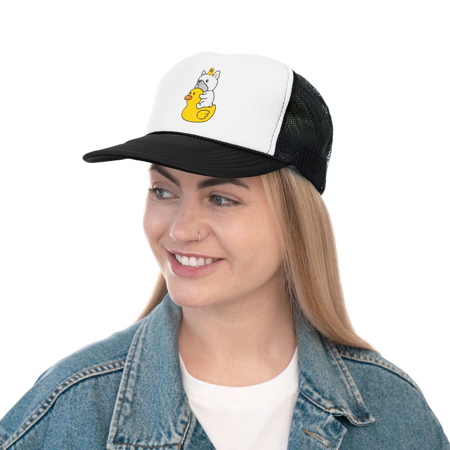 Inflatable duck Trucker Caps