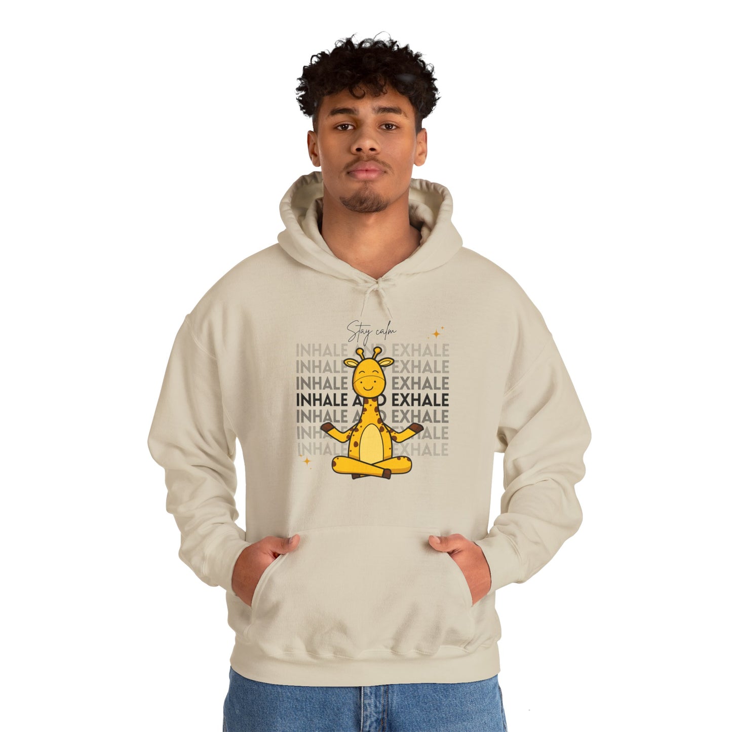 Inhale and Exhale of Unisex Heavy Blend™ Hooded Sweatshirt