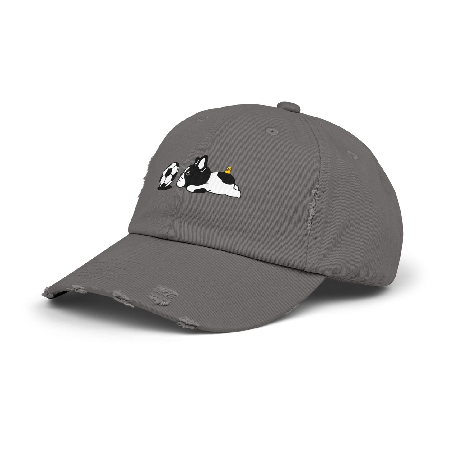 Dog soccer Unisex Distressed Cap